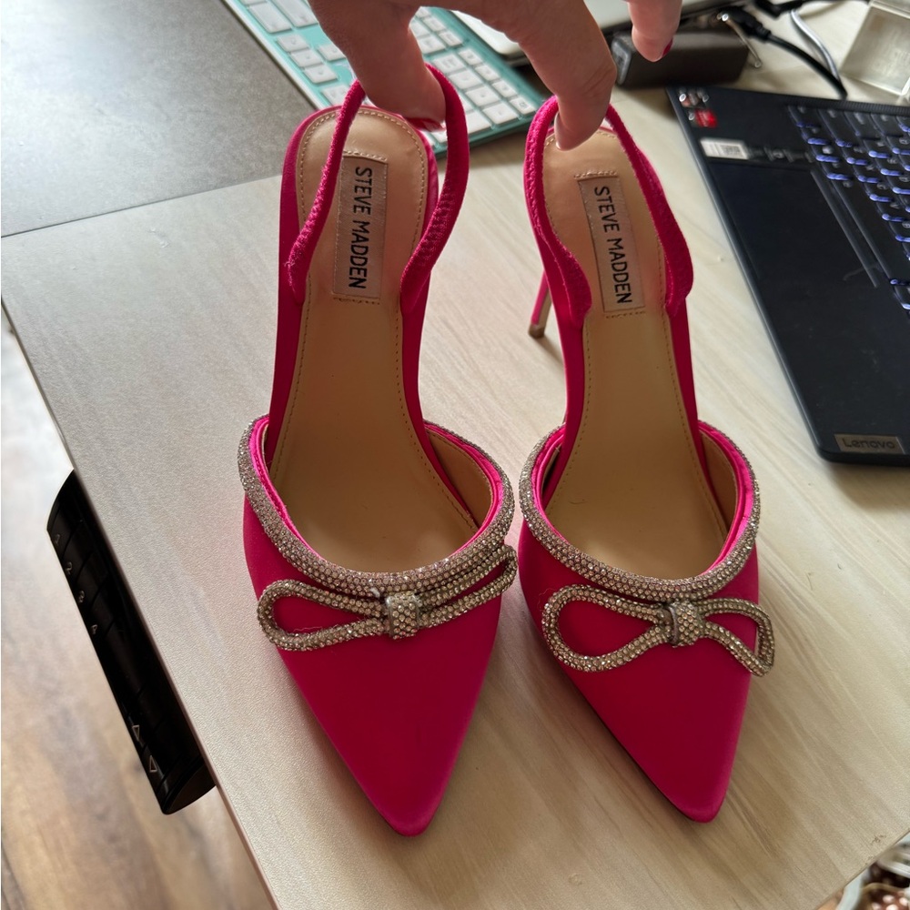 Steve Madden Pink Women's Shoes with Bow Detail